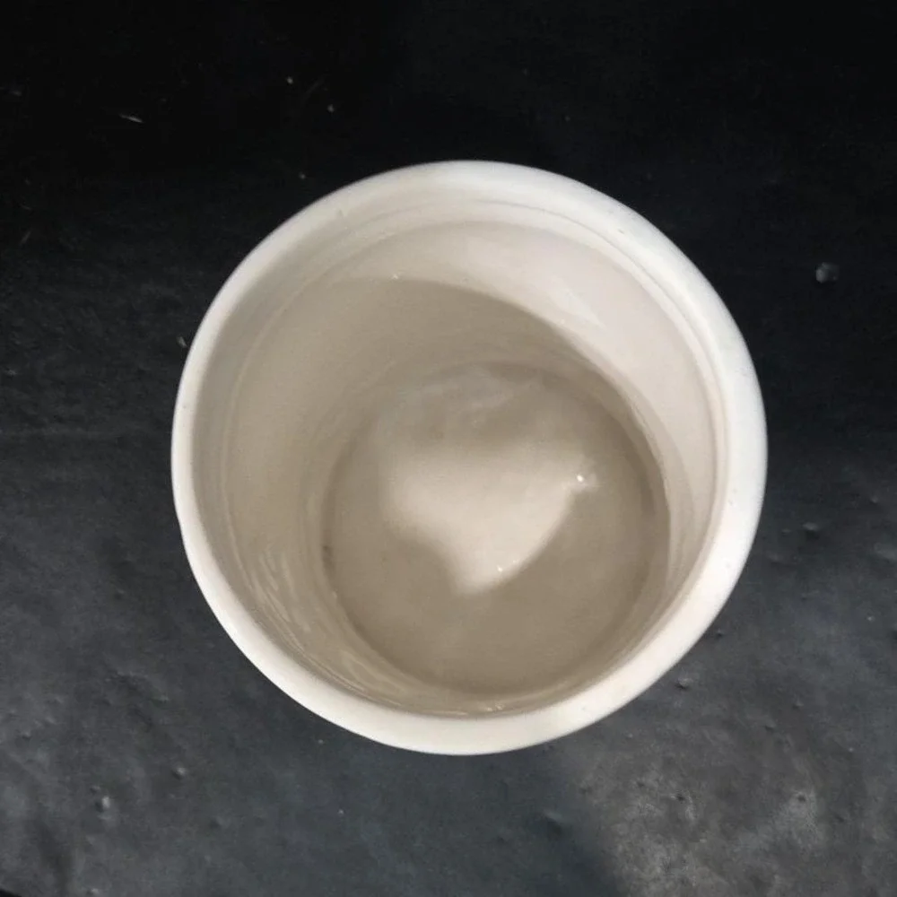 Kiln‎ Fired Clay Medium Apple Canister, Vintage Hand-Painted Kitchen Storage